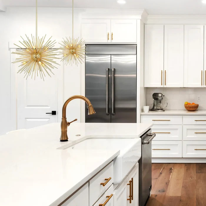 Pendant light, by CWI, for kitchen island or dining, angled view