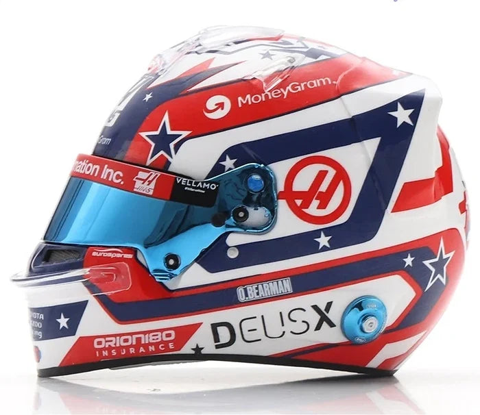 2025 MoneyGram Haas F1 Ollie Bearman USGP 1:5th Scale Helmet