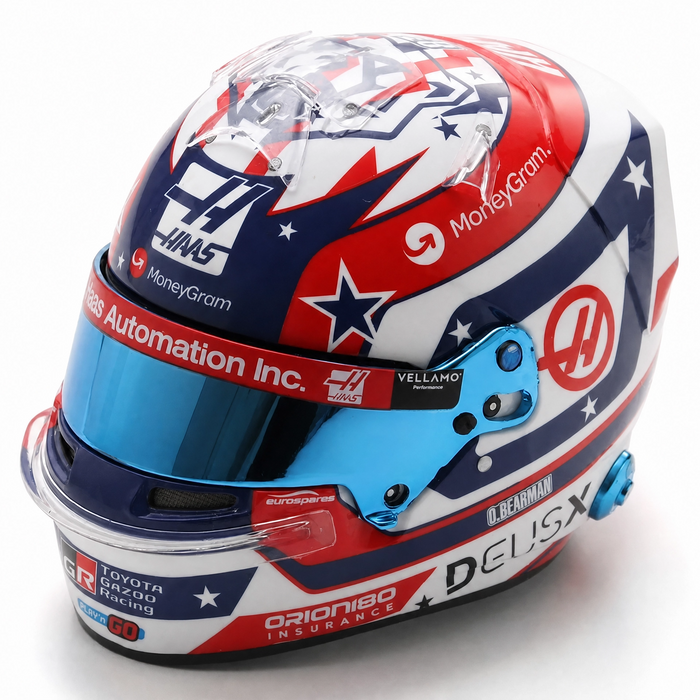 2025 MoneyGram Haas F1 Ollie Bearman USGP 1:5th Scale Helmet