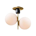 Semi-flush mount ceiling light, by Maxim, for hallway, bedroom, or entryway