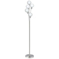 Satin chrome light fixture, by Dainolite