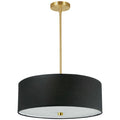 Black pendant light, by Dainolite, for kitchen island or dining