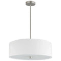 White pendant light, by Dainolite, for kitchen island or dining