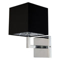 Polished chrome wall sconce, by Dainolite, for hallway or living room