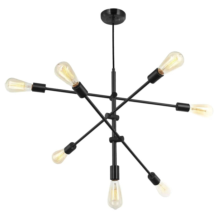 Black pendant light, by Dainolite, for kitchen island or dining