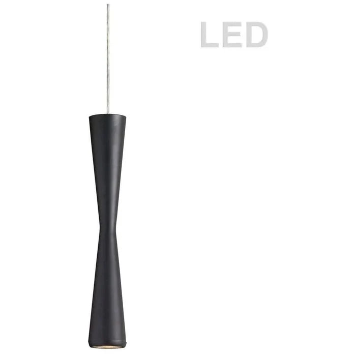 LED black pendant light, by Dainolite, for kitchen island or dining