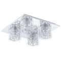 Flush-mount ceiling light, by EGLO, for hallway, bedroom, or entryway