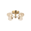 Vintage bronze semi-flush mount ceiling light, by Dainolite, for hallway, bedroom, or entryway