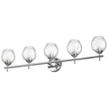 Polished chrome vanity light, by Dainolite, for bathroom