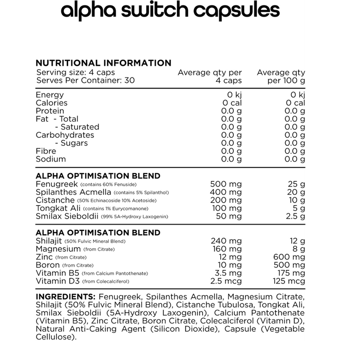 Switch nutrition alpha switch dietary supplement by Switch nutrition