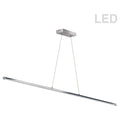 LED polished chrome pendant light, by Dainolite, for kitchen island or dining