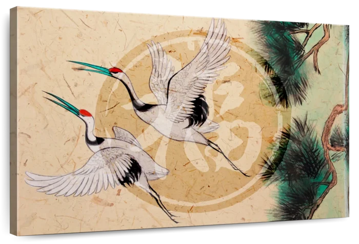 Asian Cranes Wall Art