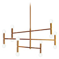 Vintage bronze chandelier, by Dainolite