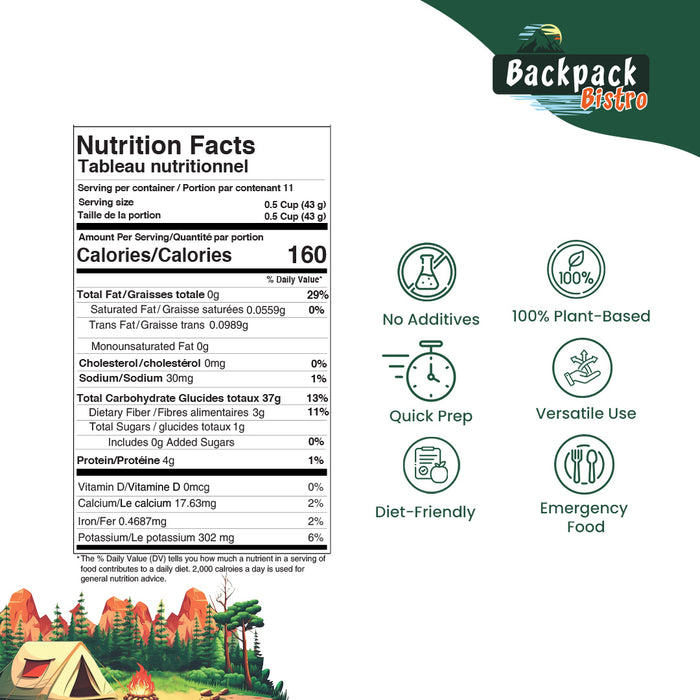 Backpack Bistro Dehydrated Diced Potatoes - Pride Of India