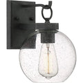 Grey ash wall sconce, by Quoizel, for hallway or living room