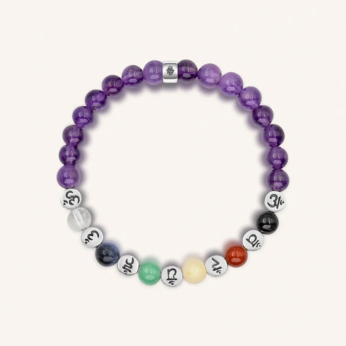 Balanced Spirit - Chakra Amethyst Stone Bracelet