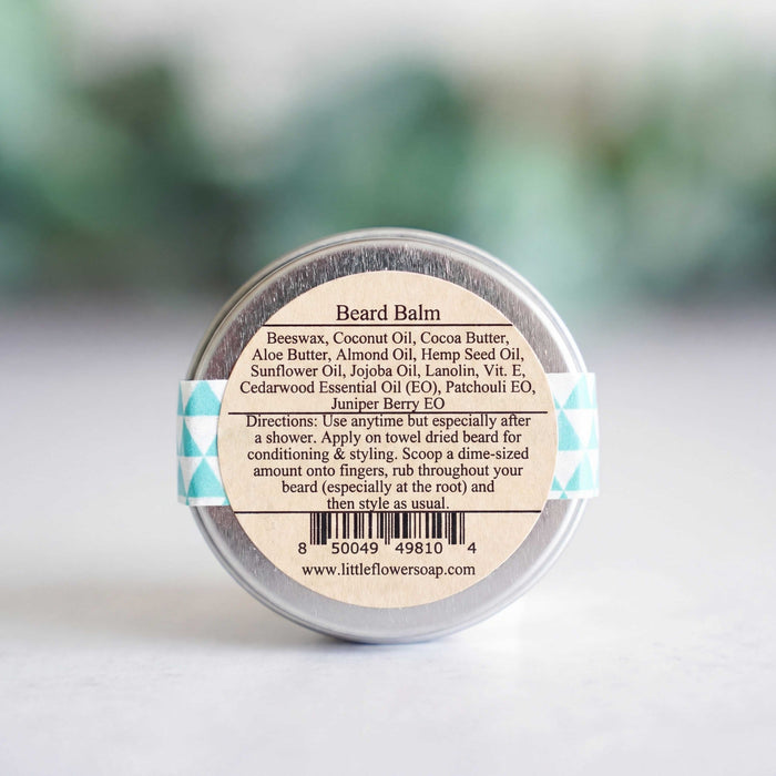 Beard Balm 1oz Tin - Little Flower Soap CobalmBeardBeard BalmBeard Care