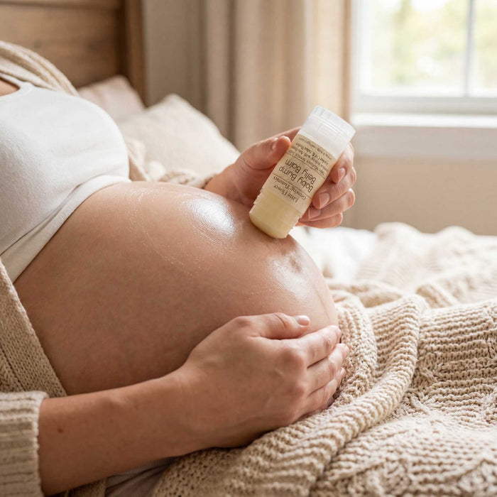 Belly Balm - for growing pregnancy tummies - Little Flower Soap Cobaby giftsbalmbalmsMom and Baby