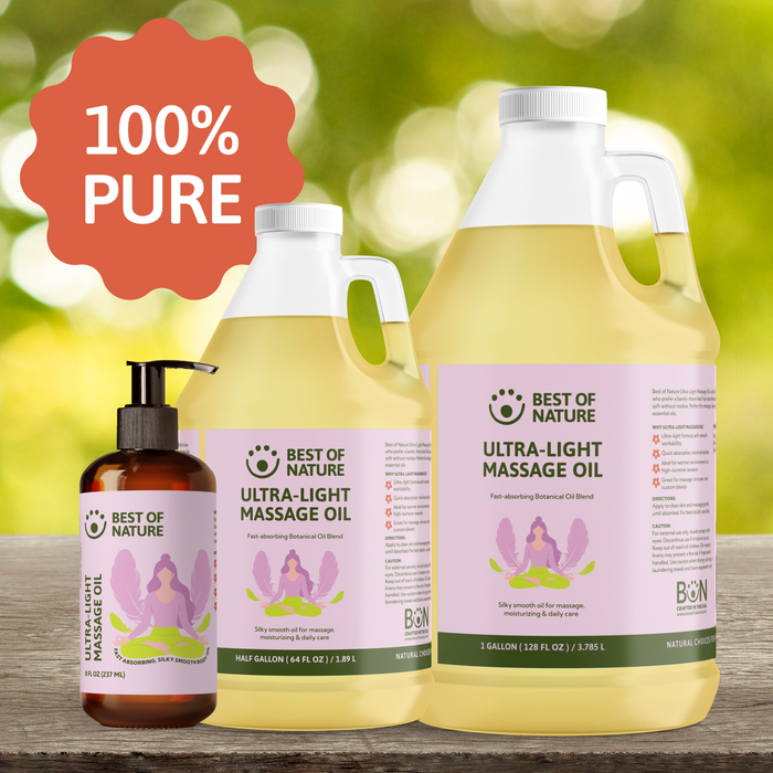 Best of Nature Ultra-Light (formerly Grapeseed Lightest Blend) Massage & Body Oil