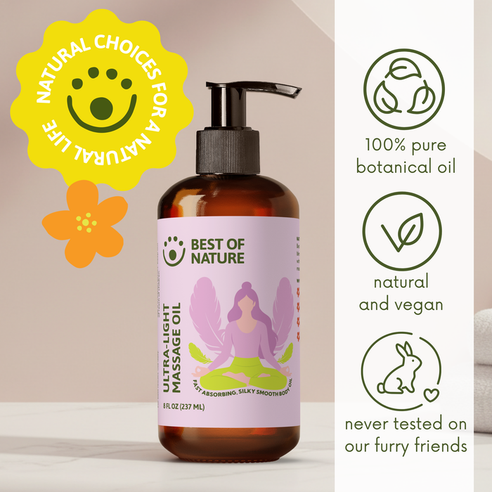 Best of Nature Ultra-Light (formerly Grapeseed Lightest Blend) Massage & Body Oil
