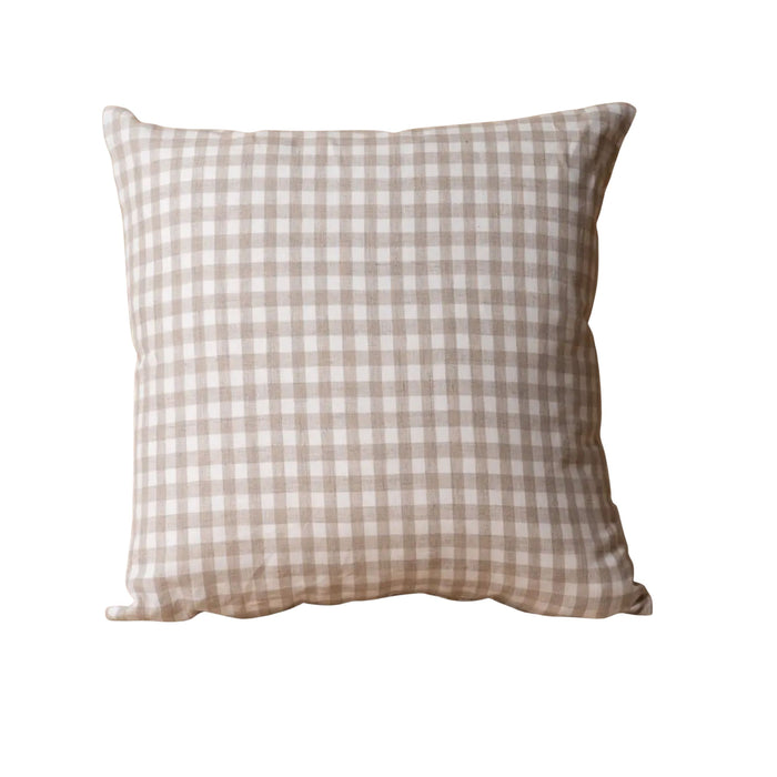 Brown Gingham Pillow