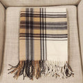 Brown Plaid Throw