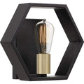 Earth black wall sconce, by Quoizel, for hallway or living room