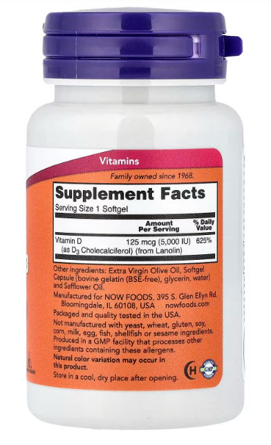 California Gold Vitamin D3 5000 IU Capsules 90 by Not specified