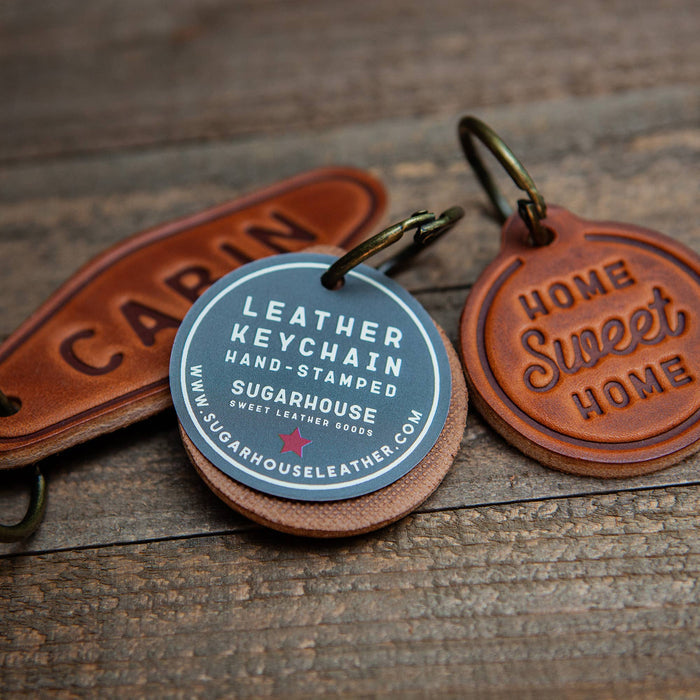 Camper - Leather Keychain - Little Flower Soap Co