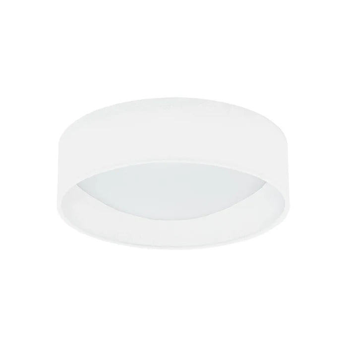 Eggshell flush-mount ceiling light, by Dainolite, for hallway, bedroom, or entryway
