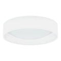 Eggshell flush-mount ceiling light, by Dainolite, for hallway, bedroom, or entryway