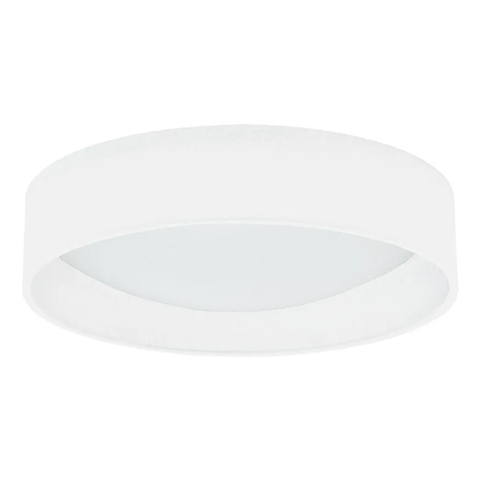 Eggshell flush-mount ceiling light, by Dainolite, for hallway, bedroom, or entryway