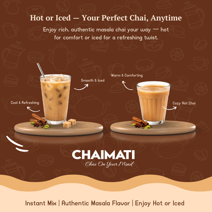 CHAIMATI Sweetened Instant Masala Chai Latte Premix - 2 lb