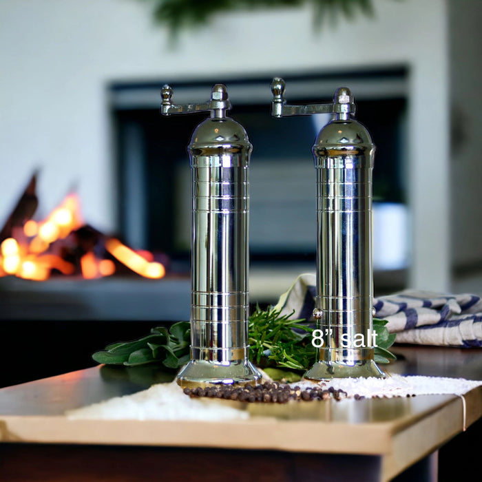 Chrome Salt + Pepper Mill