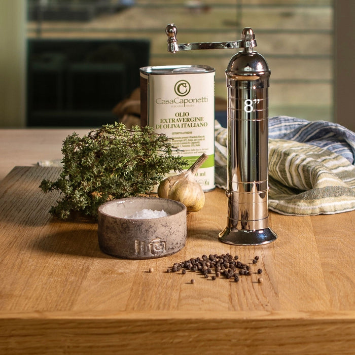Chrome Salt + Pepper Mill