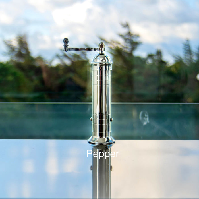 Chrome Salt + Pepper Mill