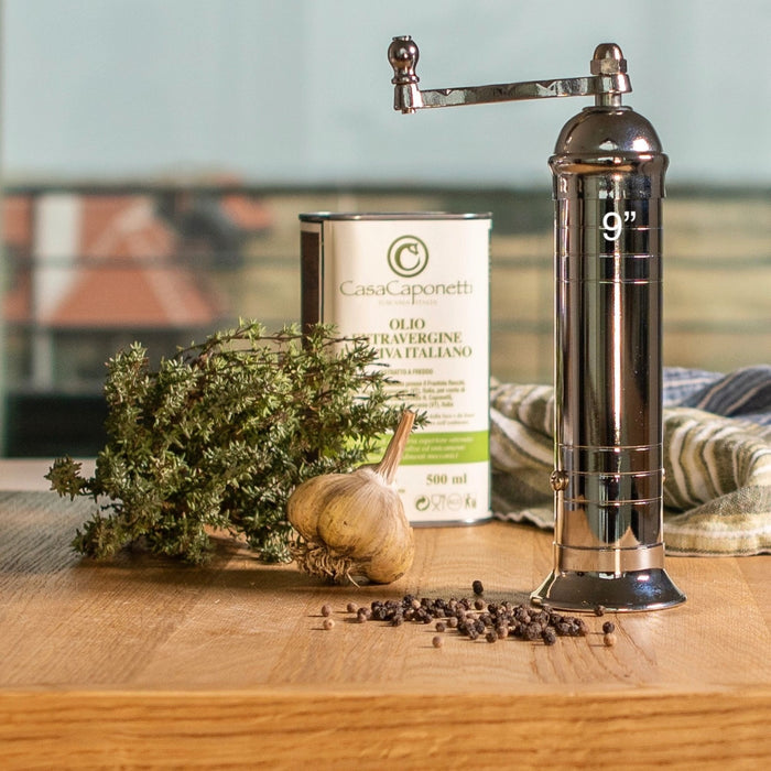 Chrome Salt + Pepper Mill