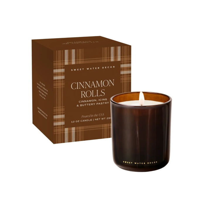 Cinnamon Rolls Brown Boxed Candle