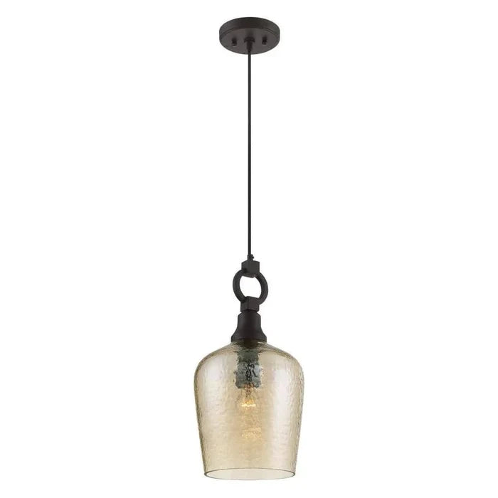 Western bronze pendant light, by Quoizel, for kitchen island or dining