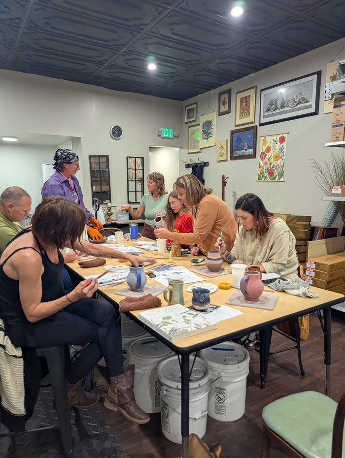 Class Registration: Pottery Mug Carving Workshop with Rhino Pottery