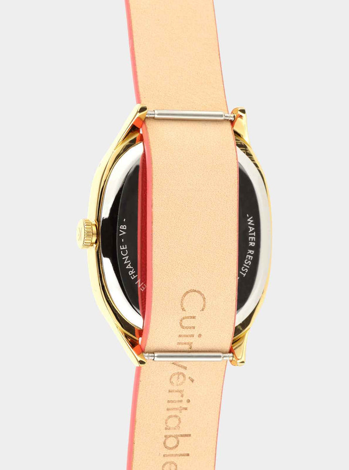 COFFRET - Montre Colorama Blush + Bracelet cuir offert