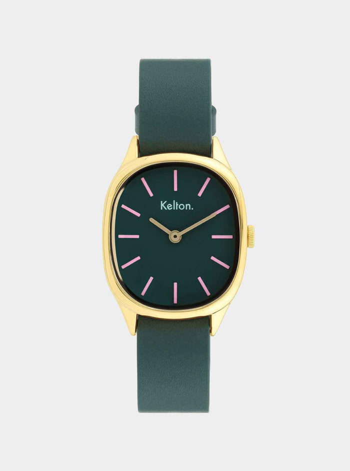 COFFRET - Montre Colorama Laurier + Bracelet cuir offert