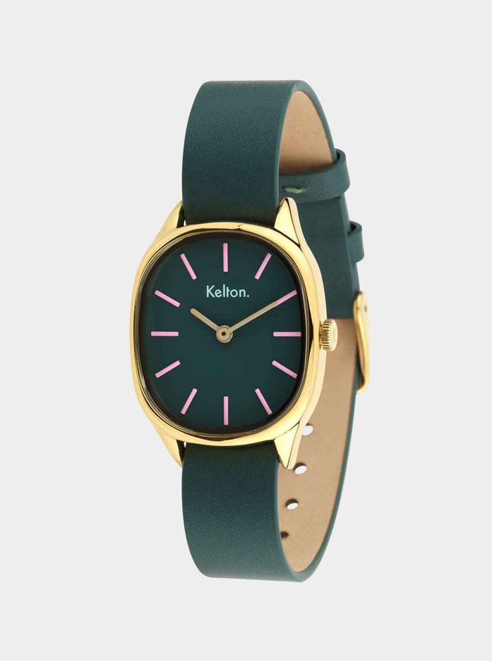 COFFRET - Montre Colorama Laurier + Bracelet cuir offert