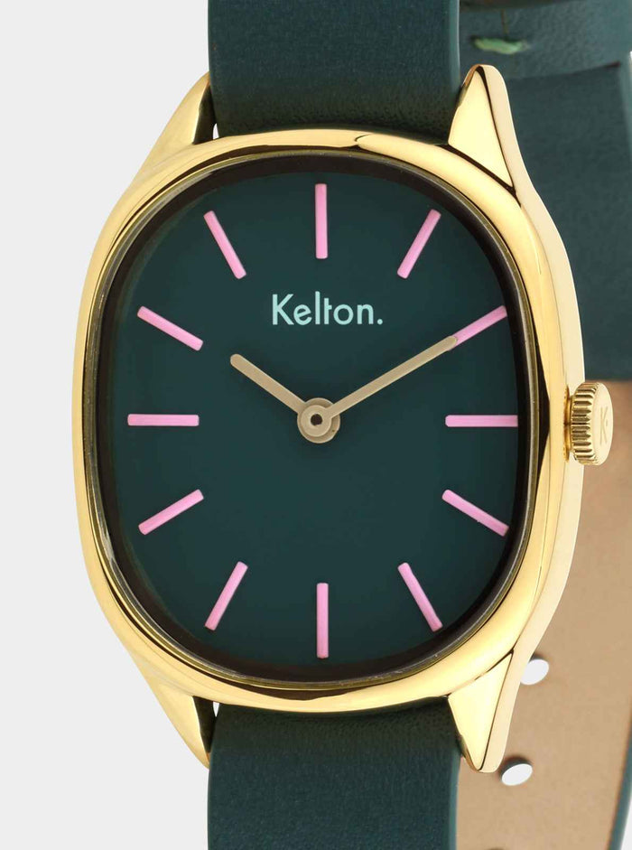 COFFRET - Montre Colorama Laurier + Bracelet cuir offert