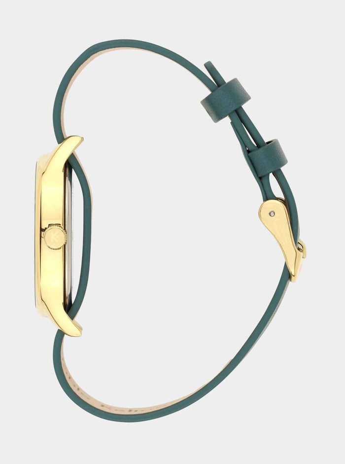 COFFRET - Montre Colorama Laurier + Bracelet cuir offert