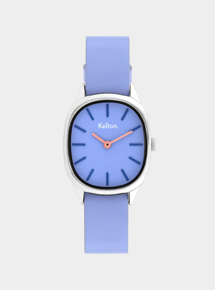 COFFRET - Montre Colorama Mauve + Bracelet cuir offert