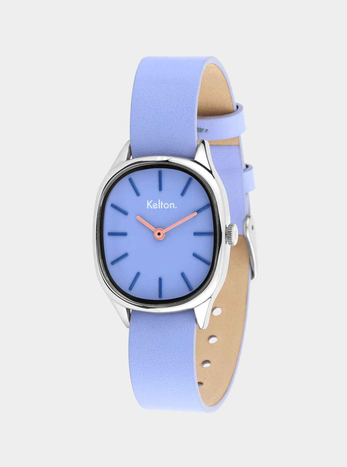 COFFRET - Montre Colorama Mauve + Bracelet cuir offert