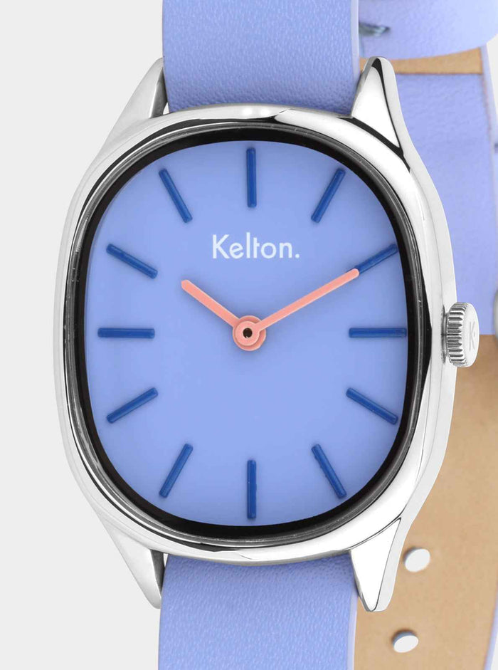 COFFRET - Montre Colorama Mauve + Bracelet cuir offert