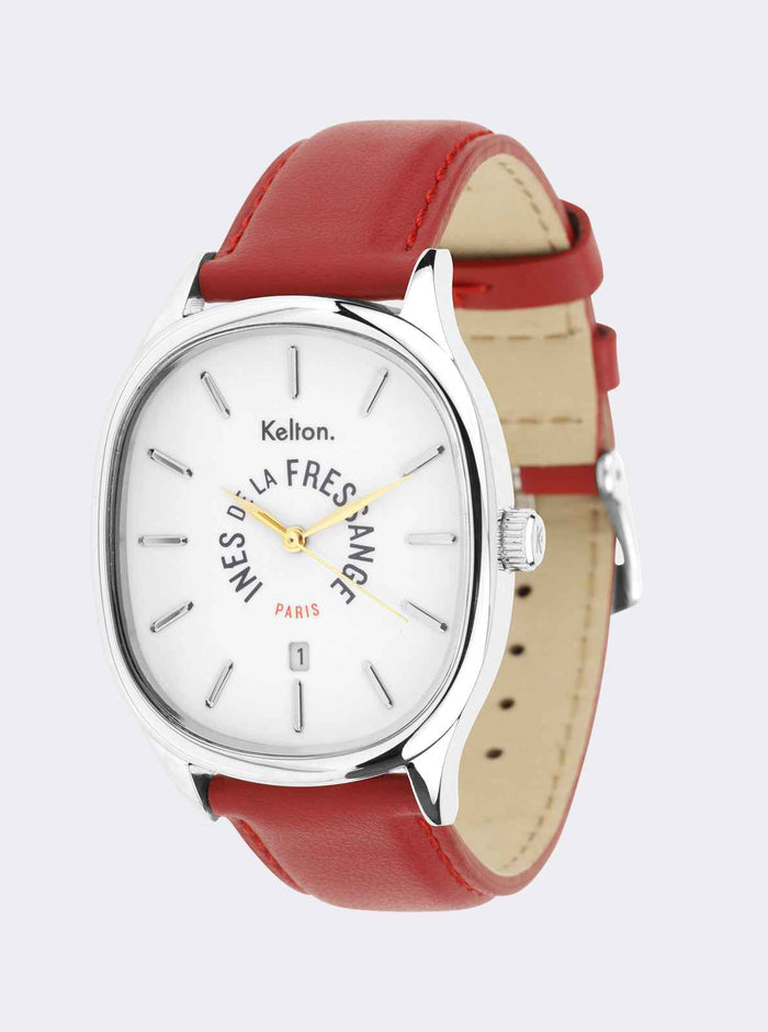 COFFRET : Montre Grande Colorama Rouge IDLF