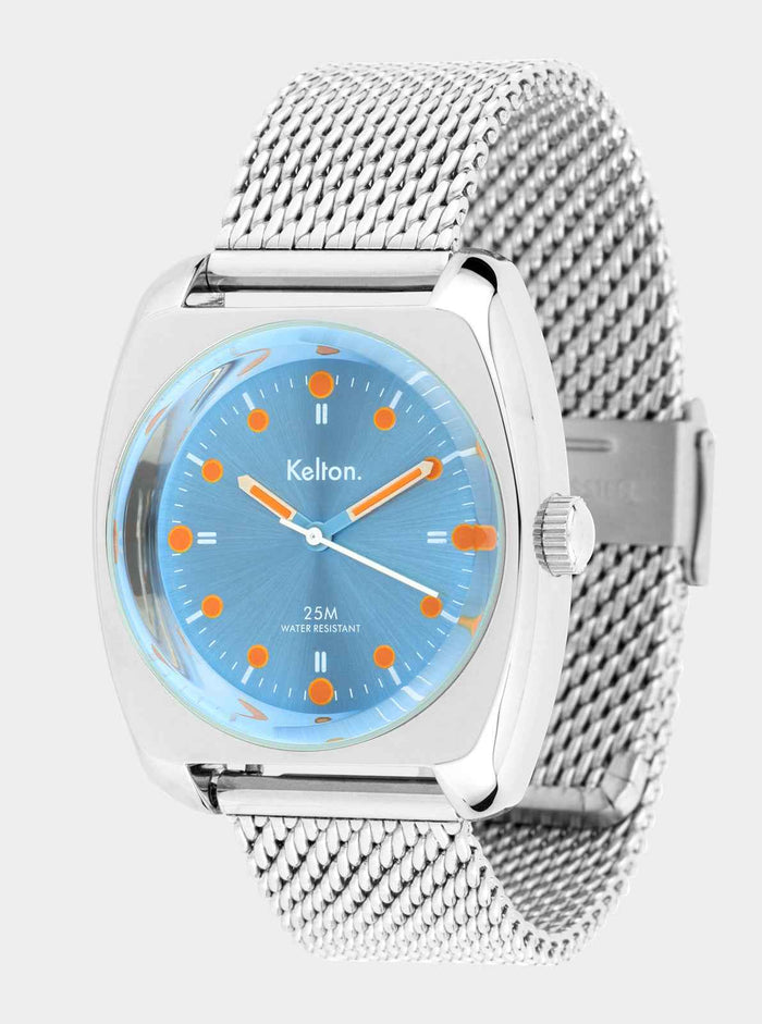 Coffret Montre RC2 Bleu-Orange Mesh + Bracelet Nato offert